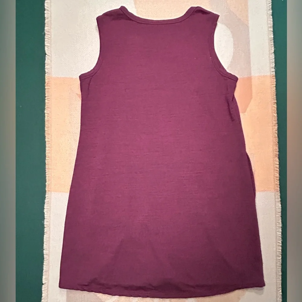 Plumb cozy house dress with pockets, XL